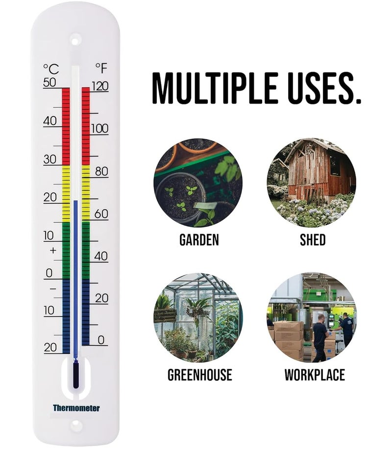 TERMOFLY 15 inch Large Numbers Premium Outdoor Thermometer Waterproof Decorative (Upgraded Accuracy and Design) - Image 1